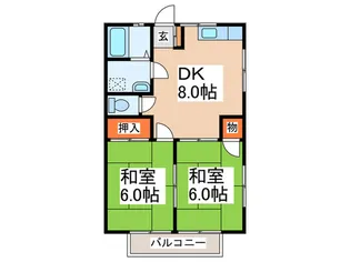 カスティリオ【2階】の間取り