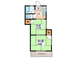 植嶋コーポ【2階】の間取り