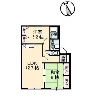 カーサ焼山中央 A棟【1階】の間取り