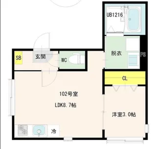 coty糀谷【1階】の間取り