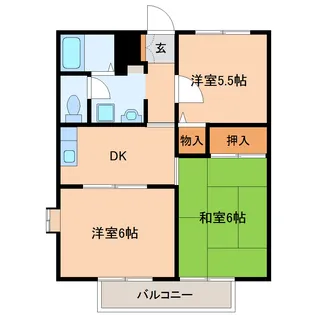 ワコーレゴーコンII【1階】の間取り