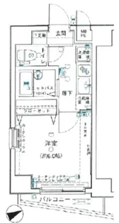 ヴェルト池袋ウエストフォート【8階】の間取り