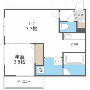 ASITA大曲【2階】の間取り