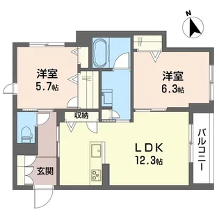 ピステン M【2階】の間取り