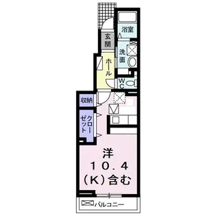 アンジュ宝塚【1階】の間取り