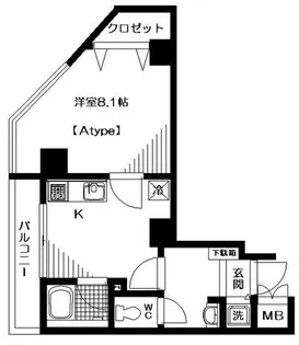 フィオレッタ両国【4階】の間取り