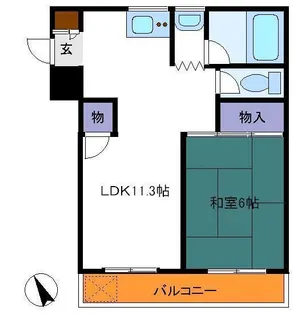 プラザサンフォート【2階】の間取り