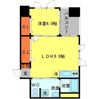 グラン・シャリオ千里中央【4階】の間取り