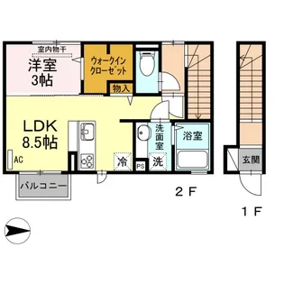 グランド KOU【2階】の間取り