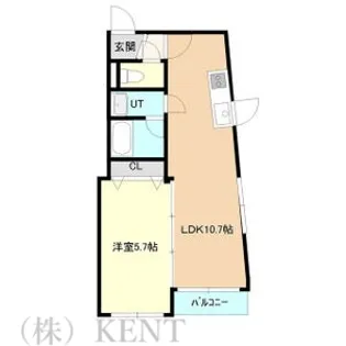 シティウインズ琴似イースト【4階】の間取り