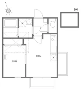 イーエルビー上十条【2階】の間取り