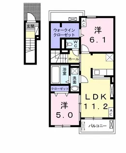 ベルウッド参番館【2階】の間取り