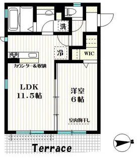 カサ・ルーチェ【1階】の間取り