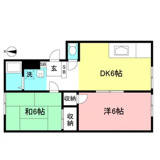 エステードアレイ【1階】の間取り