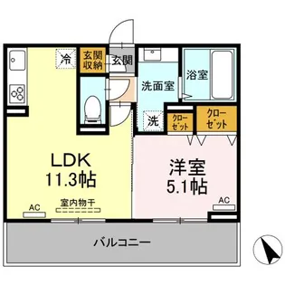 エクスプレス新八代 A棟【3階】の間取り