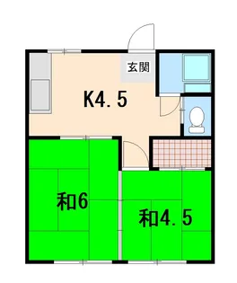 平和荘【1階】の間取り