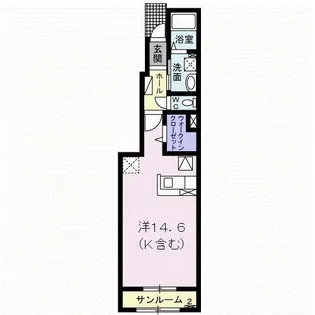 スプレンドルII【1階】の間取り