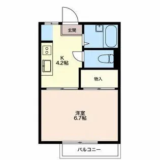 セントラルシャトー松本 D【2階】の間取り
