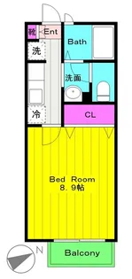ロワジール枡形2号館【1階】の間取り