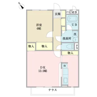 フローレンス美郷参番館【1階】の間取り