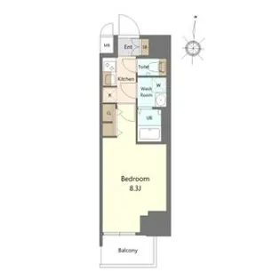 S-RESIDENCE高岳bresa(ブレサ)【3階】の間取り