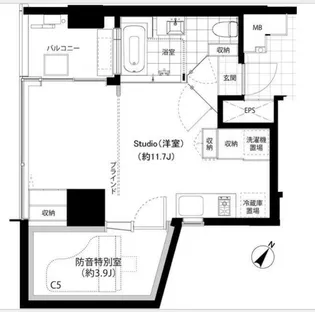 SHINKA【6階】の間取り