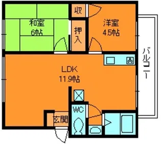 ログメントソファー【2階】の間取り
