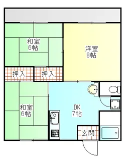 ゴルボーII【2階】の間取り