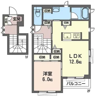 赤坂フラット【2階】の間取り