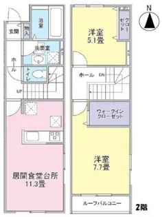 矢野口AP A棟【1階】の間取り