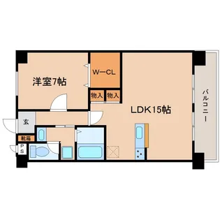 エステートミナミ【3階】の間取り