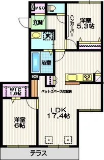 Fuente.SIII(フェンテエススリー)【1階】の間取り