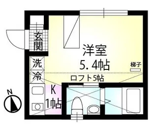 リシェス北千住【3階】の間取り
