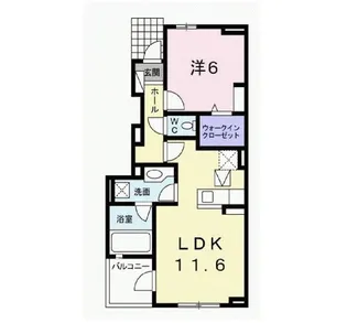 サン・スクエアB【1階】の間取り