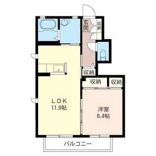 モアナA【1階】の間取り