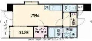 レブリアント千代【8階】の間取り
