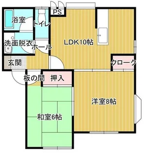 サニーヒル B【2階】の間取り