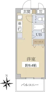 下井草ユーハイツ【3階】の間取り