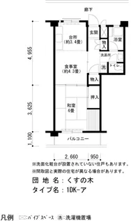 URくすの木【4階】の間取り