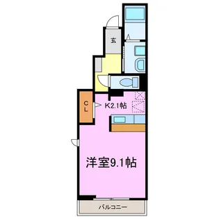 オーラム(大東)【1階】の間取り