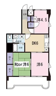 リアライズ浜松【4階】の間取り
