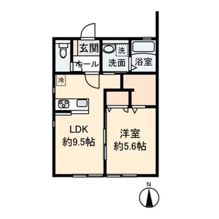 クローバー【1階】の間取り