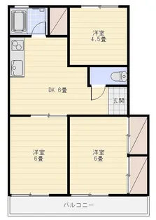 ベルマンション【3階】の間取り