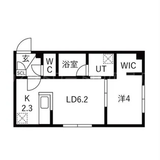 Flap福住(フラップ)【4階】の間取り