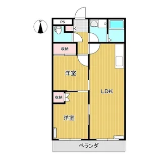 SSKマンション(西棟)【1階】の間取り