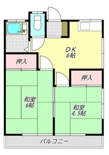 コーポ向【2階】の間取り