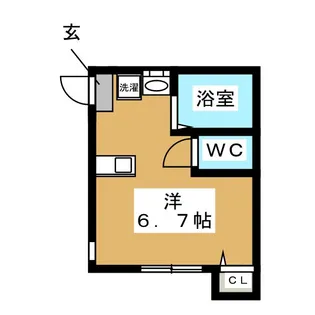 リバレッジfortune【2階】の間取り