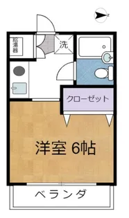 足利屋ハイツ【2階】の間取り