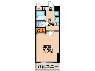 アルメリア白木原【2階】の間取り