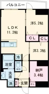 グランカーサ西葛西【4階】の間取り